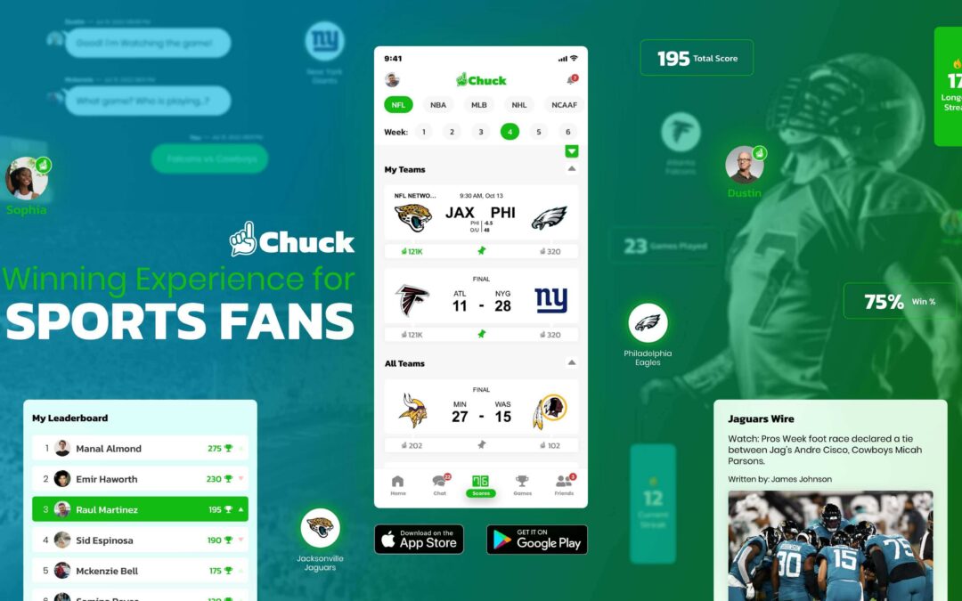 Chuck, Winning Experience for Sports Fans:  UI/UX Redesign Case Study
